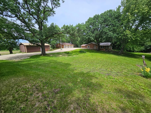 6788 39th Ave NW, Garfield, MN 56332 - view of green lawn with an outdoor structure