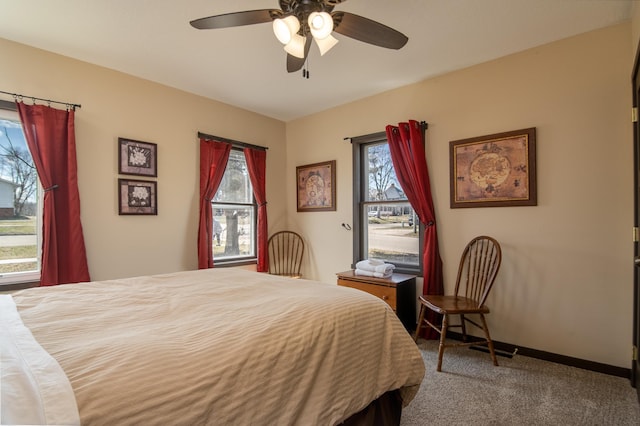 314 High St, Lake City, MN 55041 - carpeted bedroom featuring a ceiling fan and baseboards