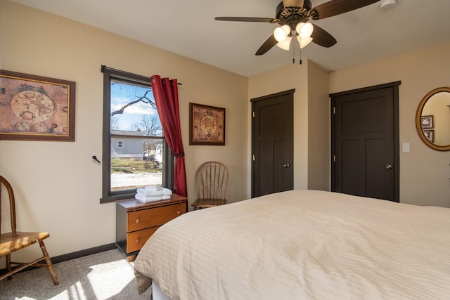314 High St, Lake City, MN 55041 - bedroom featuring carpet, baseboards, and ceiling fan