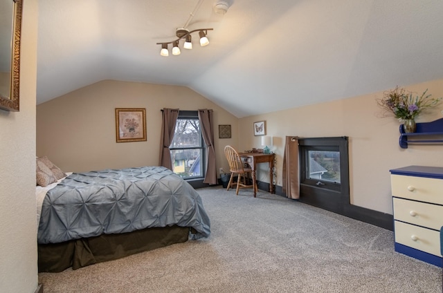 314 High St, Lake City, MN 55041 - bedroom with lofted ceiling and carpet flooring
