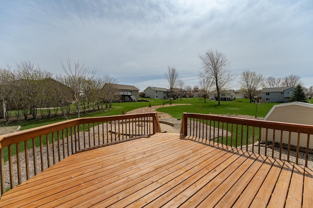 506 6th Pl NE, Byron, MN 55920 - wooden terrace featuring a yard and a residential view