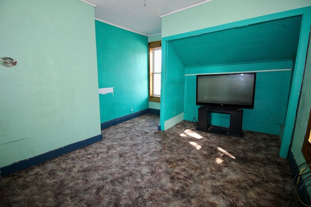 23585 Cross Dr, Deerwood, MN 56444 - unfurnished bedroom featuring carpet flooring, ornamental molding, and baseboards