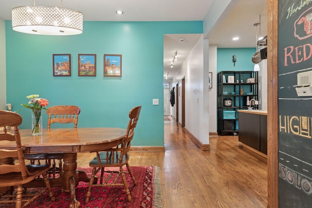 231 Arundel St Unit 1, Saint Paul, MN 55102 - dining area with wood finished floors and recessed lighting