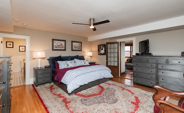 818 Summit Ave, Saint Paul, MN 55105 - bedroom with wood finished floors and ceiling fan