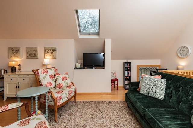 818 Summit Ave, Saint Paul, MN 55105 - living area with wood finished floors and vaulted ceiling