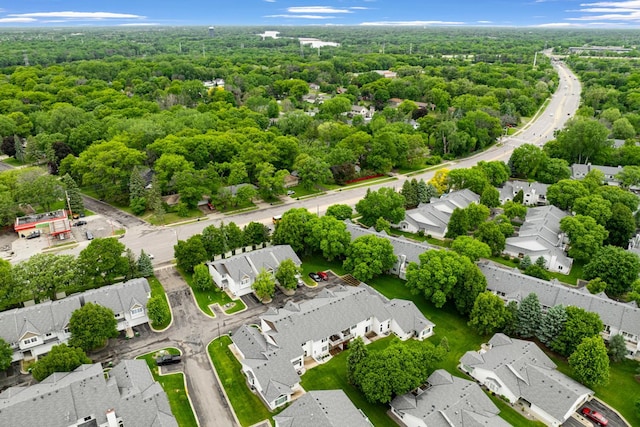 8722 Norway St NW, Coon Rapids, MN 55433 - aerial view of residential area featuring a forest