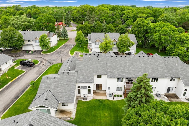 8722 Norway St NW, Coon Rapids, MN 55433 - aerial view of residential area featuring a heavily wooded area