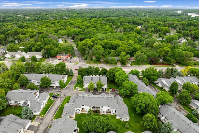 8722 Norway St NW, Coon Rapids, MN 55433 - aerial view of residential area with a heavily wooded area