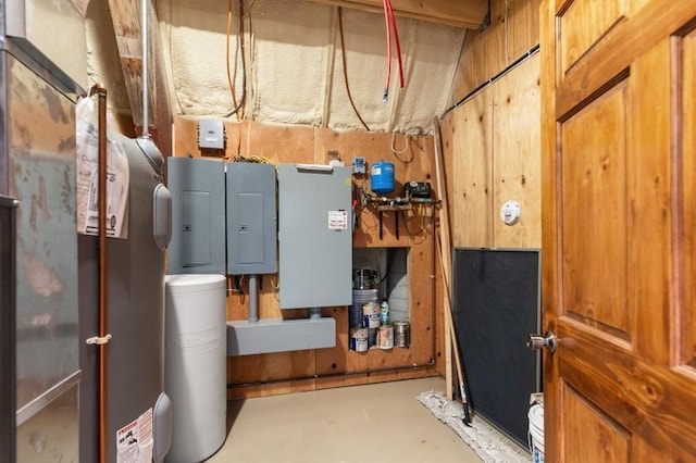 utility room with electric panel