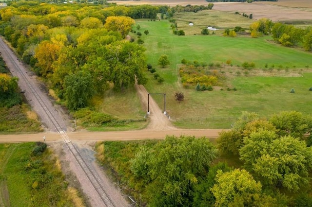 bird's eye view featuring a rural view