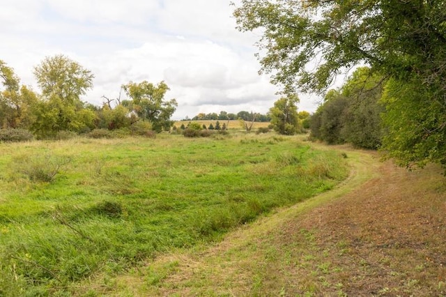 view of landscape featuring a rural view