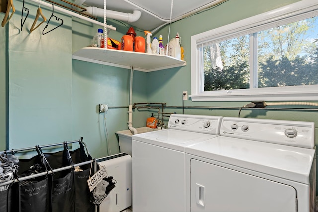12329 Timber Ln, Maple Grove, MN 55369 - laundry area with washing machine and dryer