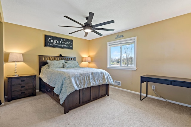 12329 Timber Ln, Maple Grove, MN 55369 - bedroom featuring carpet flooring, baseboards, and a ceiling fan