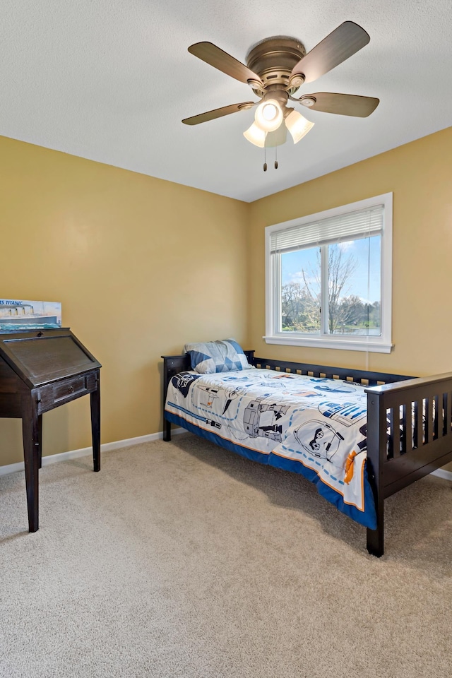 12329 Timber Ln, Maple Grove, MN 55369 - bedroom featuring carpet floors, ceiling fan, and baseboards