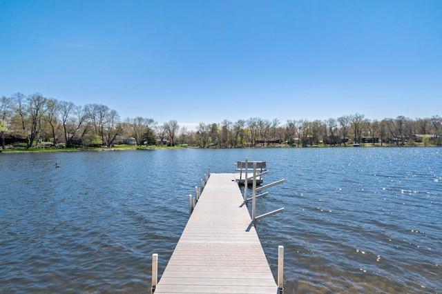 12329 Timber Ln, Maple Grove, MN 55369 - dock area featuring a water view