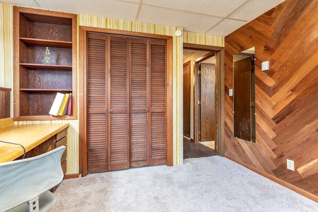 918 Division St, Elbow Lake, MN 56531 - office space with carpet floors and wood walls