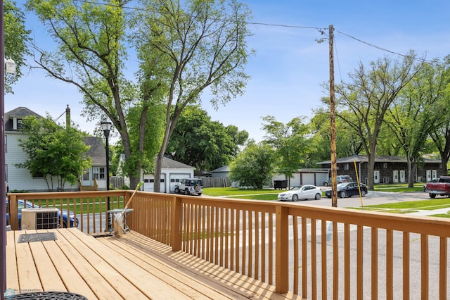 804 8th St N Unit 2, Fargo, ND 58102 - wooden deck featuring a residential view