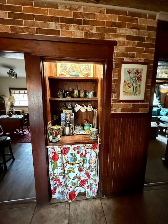 view of bar