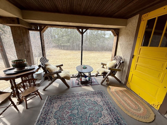 view of sunroom / solarium