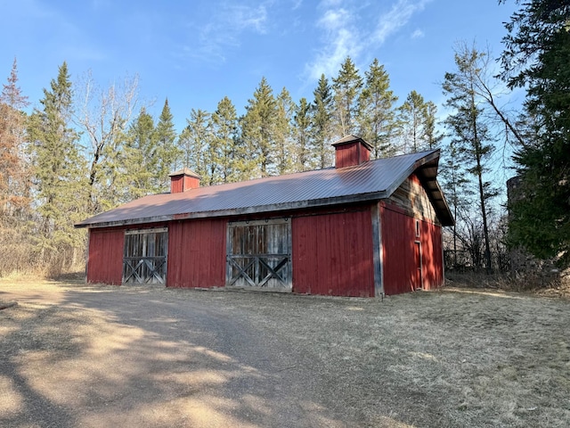 view of barn