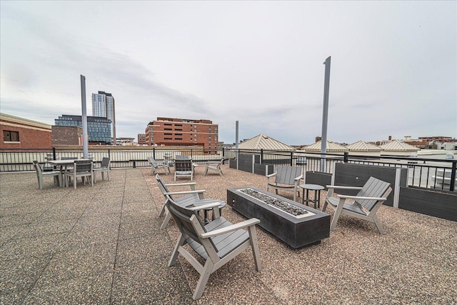 401 2nd St N Unit 220, Minneapolis, MN 55401 - view of patio / terrace with an outdoor fire pit