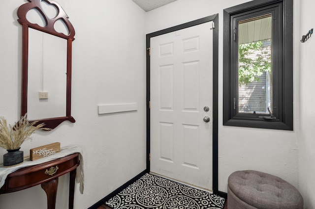 entryway with baseboards