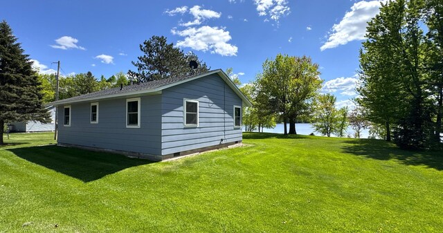 36777 311th Ln, Aitkin, MN 56431 - view of property exterior with a yard and a water view