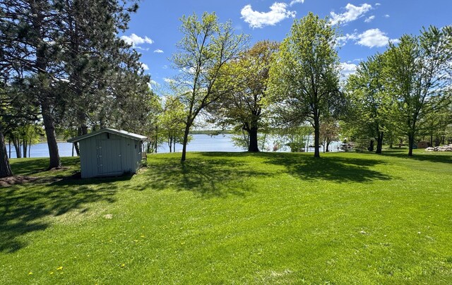 36777 311th Ln, Aitkin, MN 56431 - view of green lawn featuring a water view