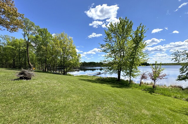 36777 311th Ln, Aitkin, MN 56431 - view of green lawn featuring a water view