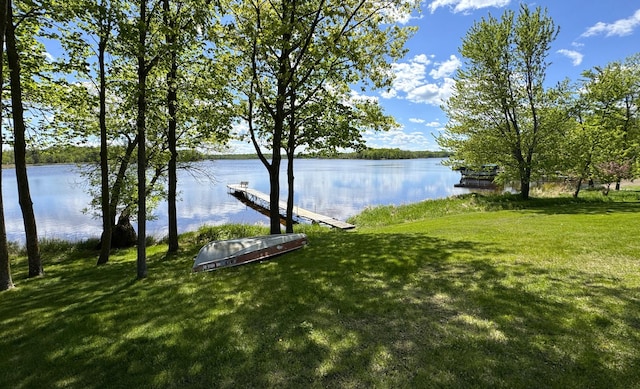 36777 311th Ln, Aitkin, MN 56431 - view of green lawn featuring a water view