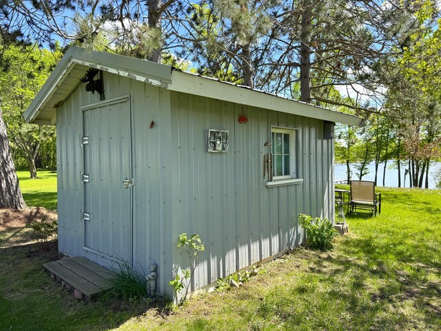 36777 311th Ln, Aitkin, MN 56431 - view of shed featuring a water view