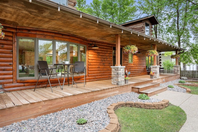 631 Pheasant Run, Winsted, MN 55395 - view of wooden porch
