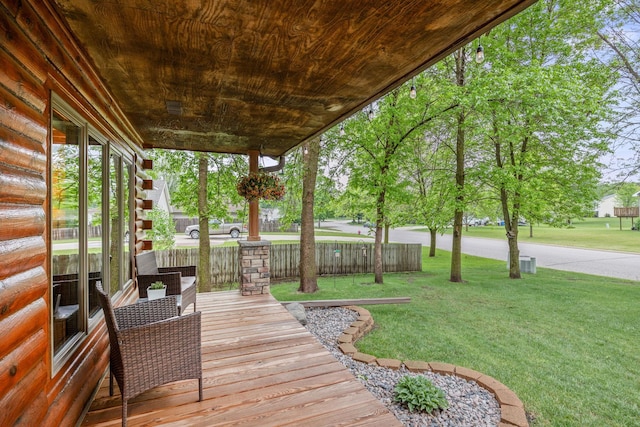 631 Pheasant Run, Winsted, MN 55395 - view of wooden terrace