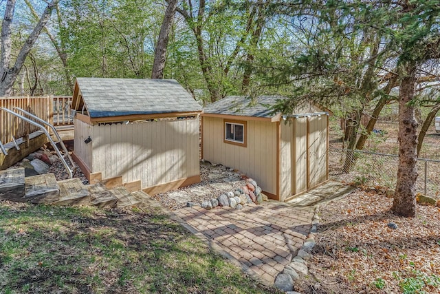 5411 Southwood Dr, Bloomington, MN 55437 - view of shed with fence