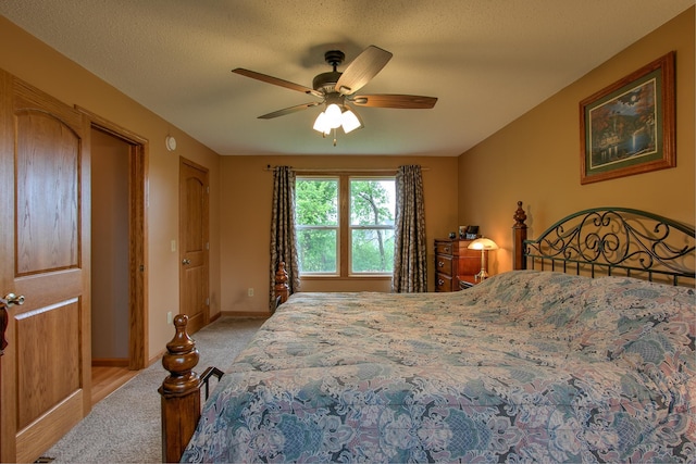 895 334th Ave NE, Cambridge, MN 55008 - bedroom with light colored carpet, baseboards, a ceiling fan, and multiple closets