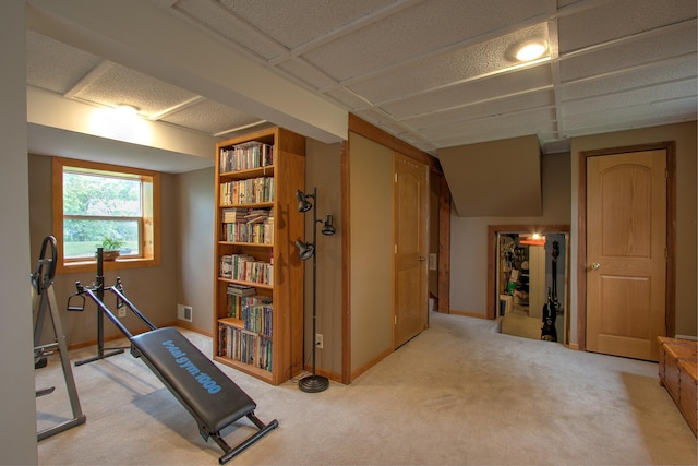 895 334th Ave NE, Cambridge, MN 55008 - workout area featuring light carpet and baseboards