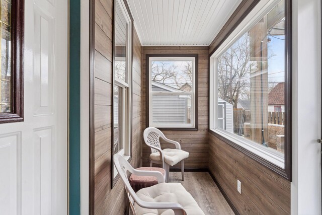 view of sunroom / solarium