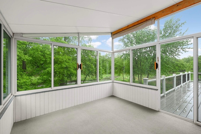 5410 Creek View Ln, Edina, MN 55439 - unfurnished sunroom featuring view of scattered trees