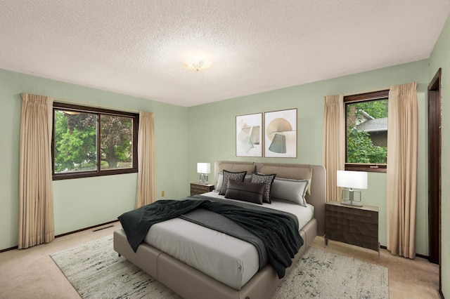 5410 Creek View Ln, Edina, MN 55439 - bedroom with light colored carpet and a textured ceiling