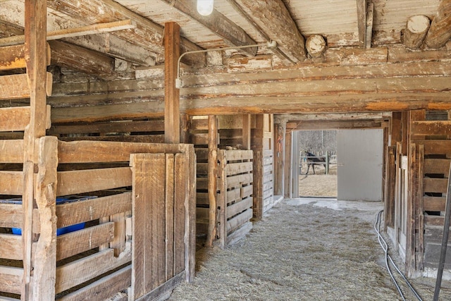 view of horse barn