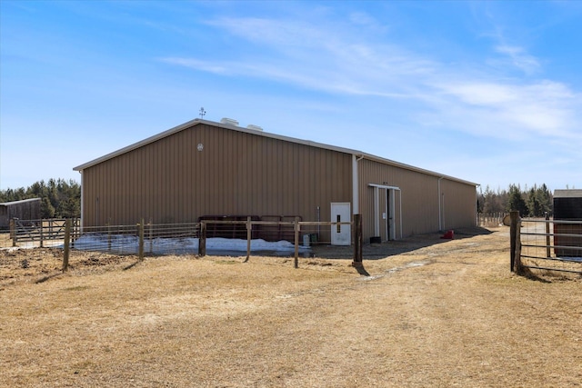 view of outbuilding with an exterior structure and an outdoor structure