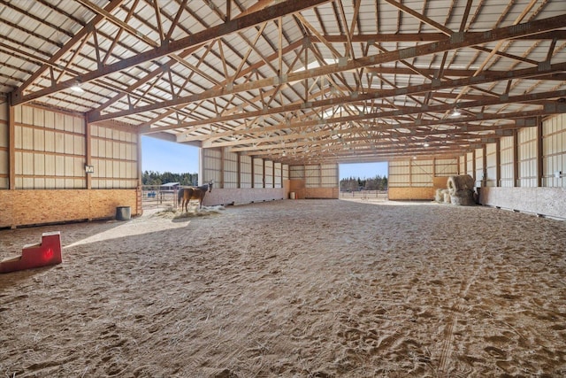 view of stable