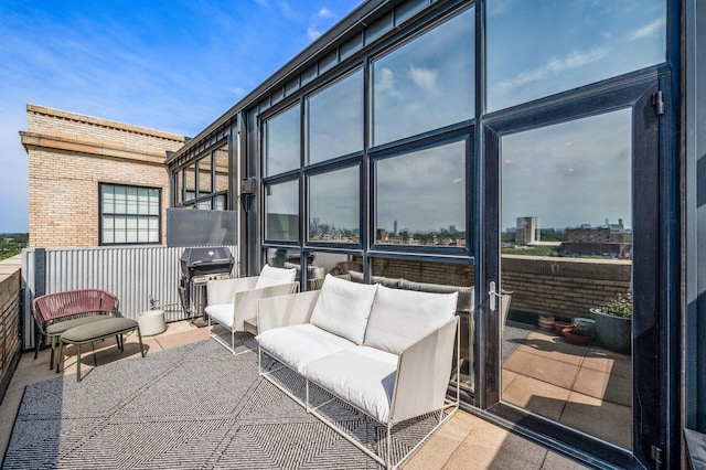 730 Stinson Blvd Unit 504, Minneapolis, MN 55413 - view of patio featuring an outdoor living space and grilling area