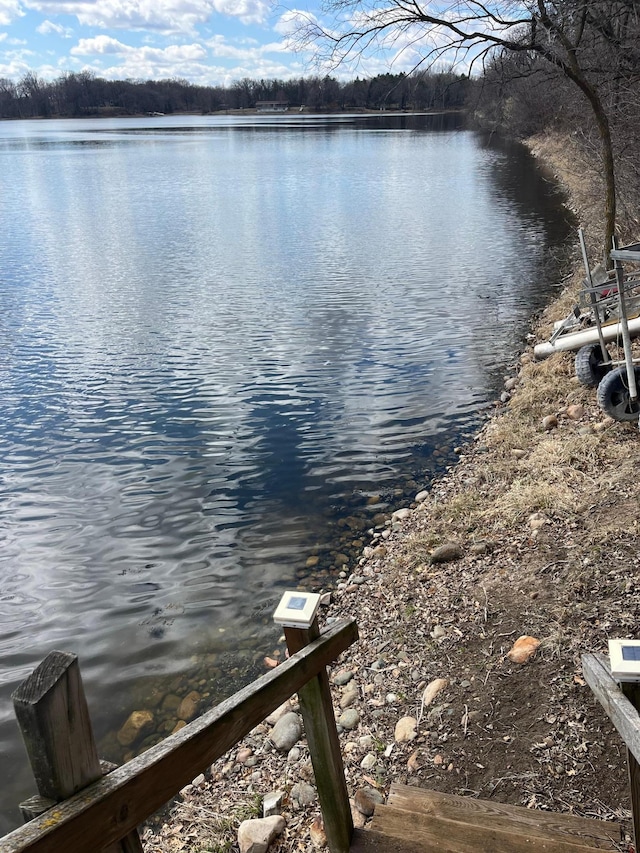 view of water feature