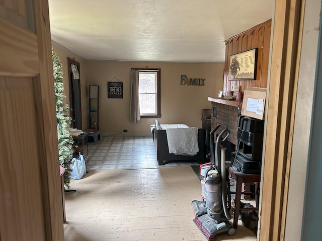 living room with baseboards