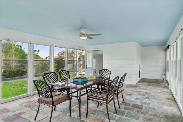 view of sunroom