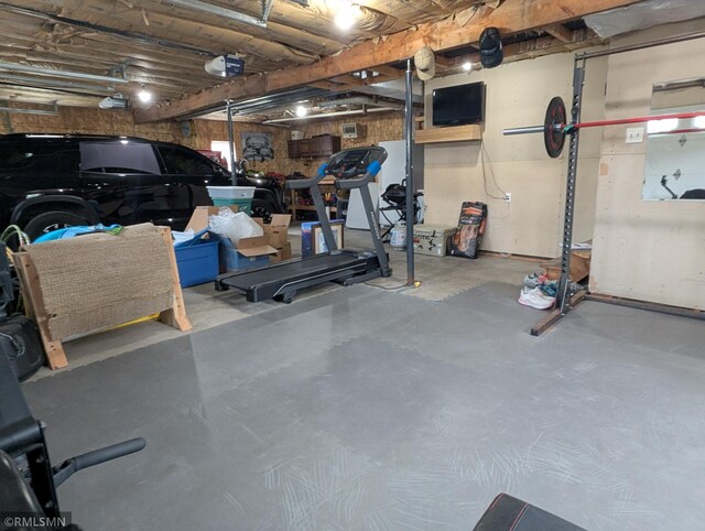 32255 County 21, Browerville, MN 56438 - exercise room featuring a garage