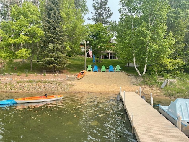 17999 Ivy Dr, Park Rapids, MN 56470 - dock area featuring a water view
