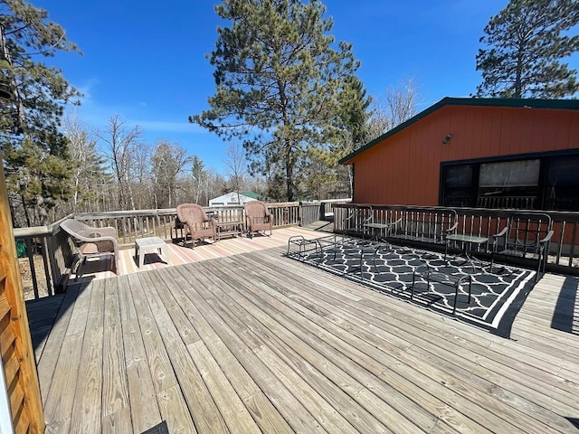 17999 Ivy Dr, Park Rapids, MN 56470 - view of deck