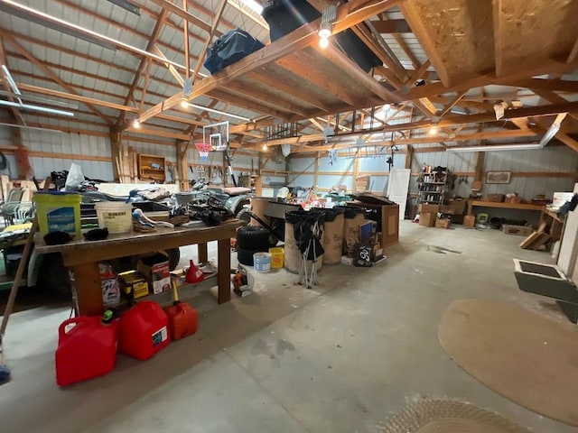 17999 Ivy Dr, Park Rapids, MN 56470 - garage featuring a workshop area